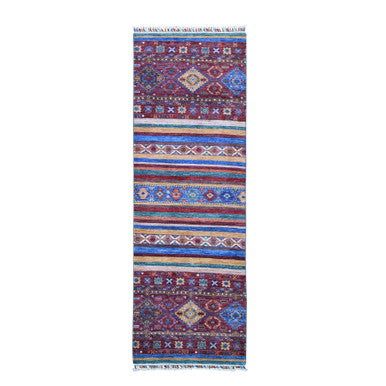 Kazak Wool Hand Knotted Rug Red No Border 2.8X8.3 -O066828