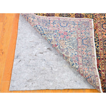 Antique Wool Hand Knotted Rug Ivory Ivory 2.8X11.6 -O066840