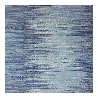 Modern and Contemporary Wool Hand Knotted Rug Blue Not Border 10.1X10.1 -O066852