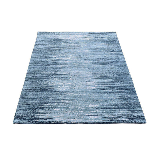 Modern and Contemporary Wool Hand Knotted Rug Blue Not Border 3.0X5.2 -O066857
