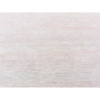 Modern and Contemporary Wool & Silk Hand Knotted Rug Pink No Border 9.0X12.1 -O066896