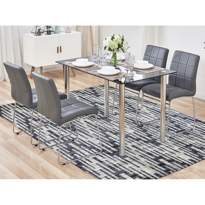 Modern and Contemporary Wool & Silk Hand Knotted Rug Ivory No Border 8.0X10.1 -O066958