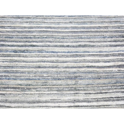 Modern and Contemporary Wool & Pure Silk Hand Knotted Rug Ivory No Border 2.0X3.0 -O066966