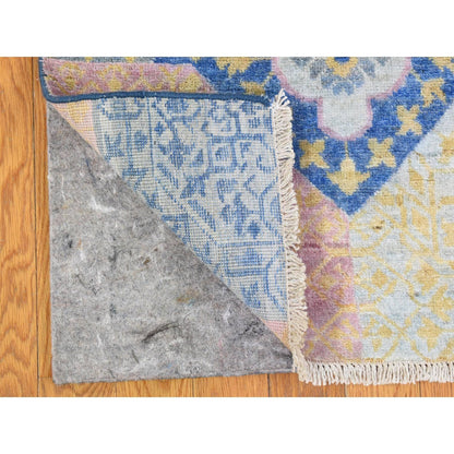 Mamluk Wool Hand Knotted Rug Blue No Border 9.0X11.8 -O066997