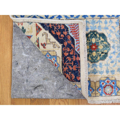 Mamluk Wool Hand Knotted Rug Ivory No Border 10.0X13.9 -O066999