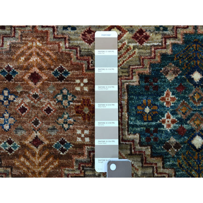 Kazak Wool Hand Knotted Rug Brown No Border 2.9X8.0 -O067095