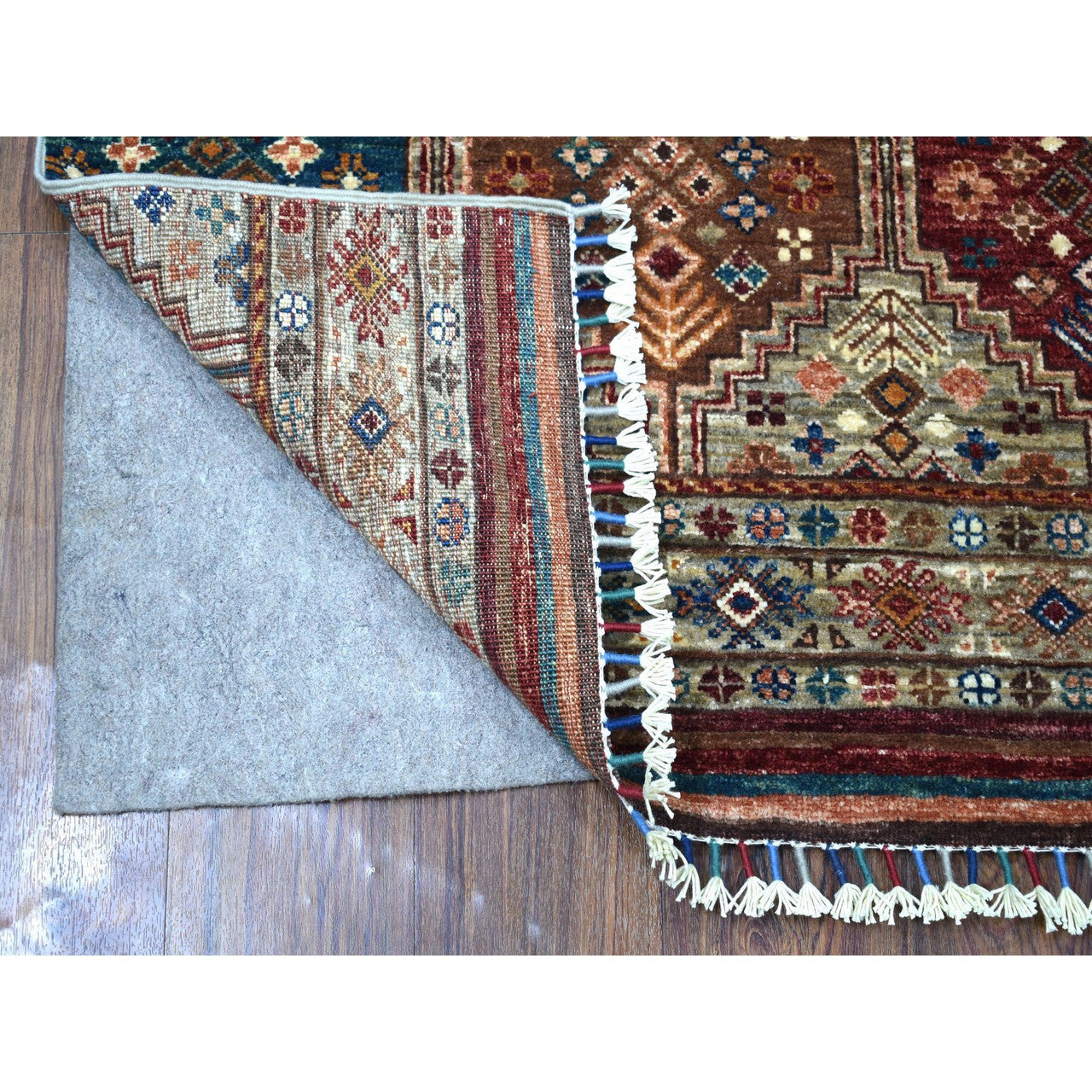 Gray 2'9" x 8'0" Kazak Hand knotted Wool Rug - Sku: O067120