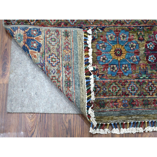 Kazak Wool Hand Knotted Rug Grey No Border 2.7X8.0 -O067122