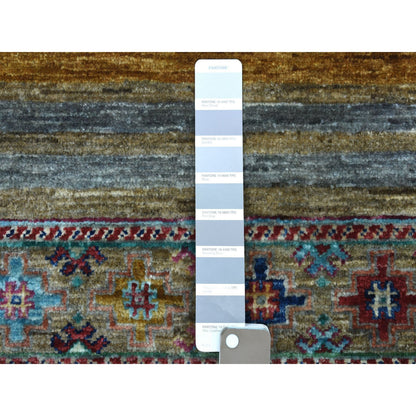 Kazak Wool Hand Knotted Rug Grey No Border 2.7X8.0 -O067122