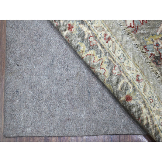 Oushak And Peshawar Wool Hand Knotted Rug Grey Dark Gray 5.8X5.9 -O067189