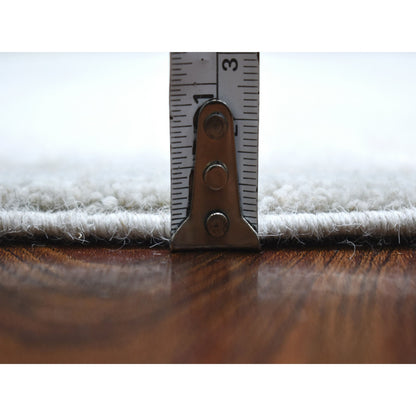 Oushak And Peshawar Wool Hand Knotted Rug Grey Ivory 6.0X8.10 -O067375