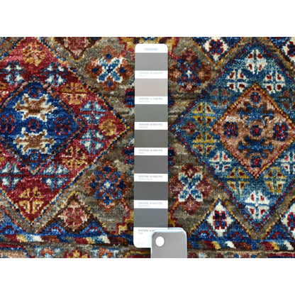 Kazak Wool Hand Knotted Rug Brown No Border 3.5X4.10 -O067540