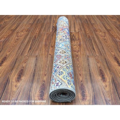 Kazak Wool Hand Knotted Rug Brown No Border 3.5X4.10 -O067540