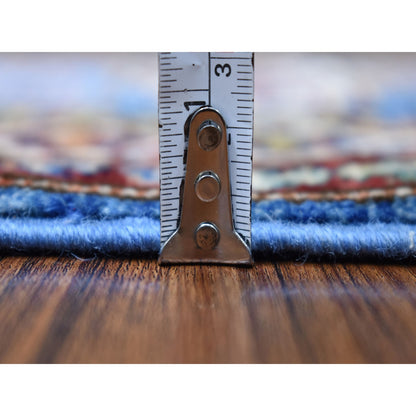 Kazak Wool Hand Knotted Rug Blue Ivory 2.0X2.10 -O067623