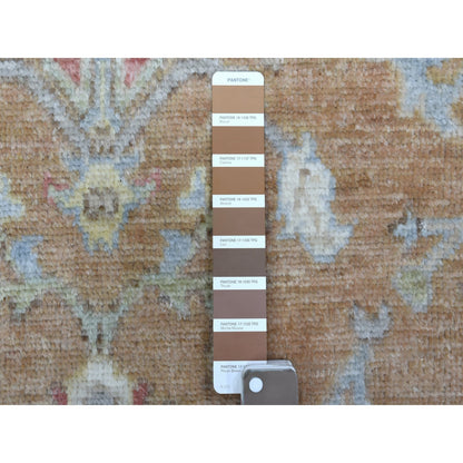 Oushak And Peshawar Wool Hand Knotted Rug Brown Honey Brown 6.1X8.10 -O067947