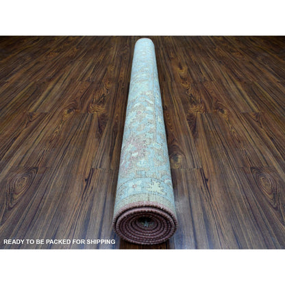 Oushak And Peshawar Wool Hand Knotted Rug Brown Honey Brown 6.1X8.10 -O067947