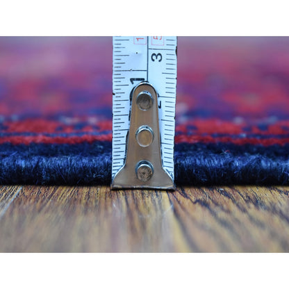 Tribal & Geometric Wool Hand Knotted Rug Red Goji Berry 3.2X4.9 -O067955