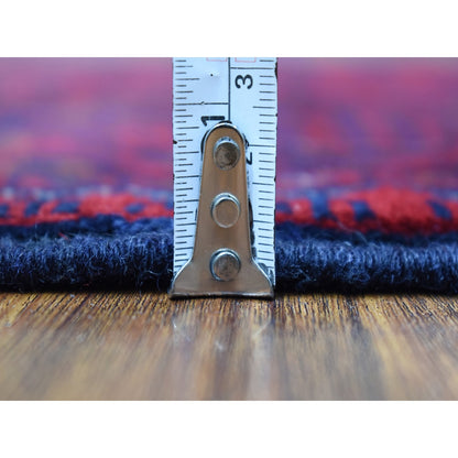 Tribal & Geometric Wool Hand Knotted Rug Red Red 3.3X5.0 -O067961