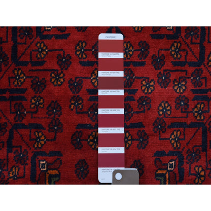 Tribal & Geometric Wool Hand Knotted Rug Red Valiant Poppy 2.7X6.5 -O067968