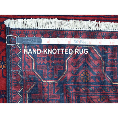 Tribal & Geometric Wool Hand Knotted Rug Red Valiant Poppy 2.7X6.5 -O067968
