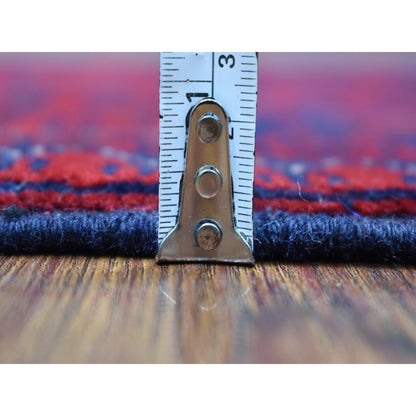 Tribal & Geometric Wool Hand Knotted Rug Red Red 2.9X4.2 -O067975