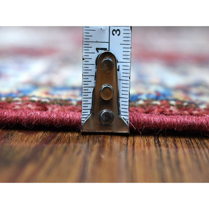 Kazak Wool Hand Knotted Rug Red Ivory 2.7X8.10 -O068029