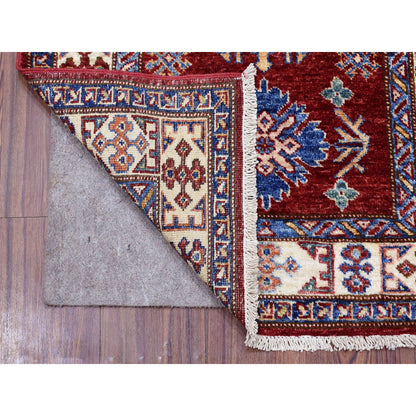 Kazak Wool Hand Knotted Rug Red Ivory 2.6X8.10 -O068034