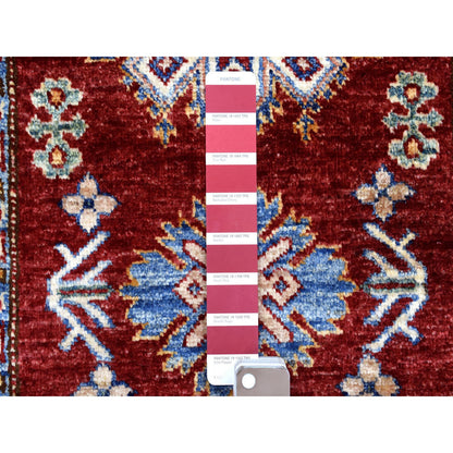Kazak Wool Hand Knotted Rug Red Ivory 2.6X8.10 -O068034