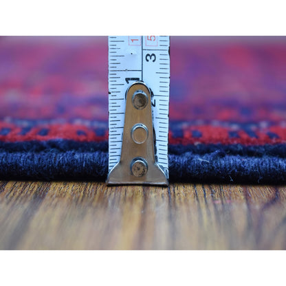 Tribal & Geometric Wool Hand Knotted Rug Red Red 3.4X4.9 -O068095