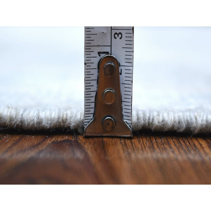 Oushak And Peshawar Wool Hand Knotted Rug Grey Ivory 6.0X9.2 -O068142