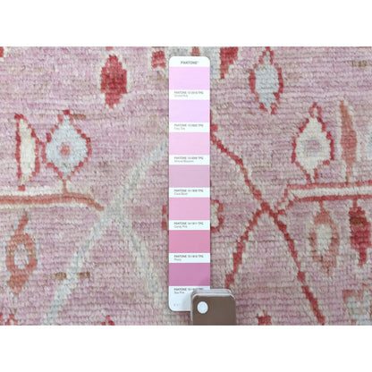 Oushak And Peshawar Wool Hand Knotted Rug Pink Pink 6.1X8.10 -O068446