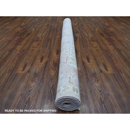 Oushak And Peshawar Wool Hand Knotted Rug Pink Pink 6.1X8.10 -O068446