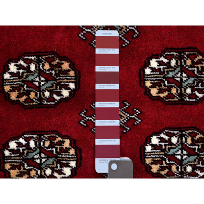 Tribal & Geometric Wool Hand Knotted Rug Red Red 2.8X3.9 -O068789