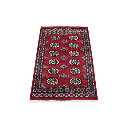 Tribal & Geometric Wool Hand Knotted Rug Red Red 2.6X3.10 -O068790