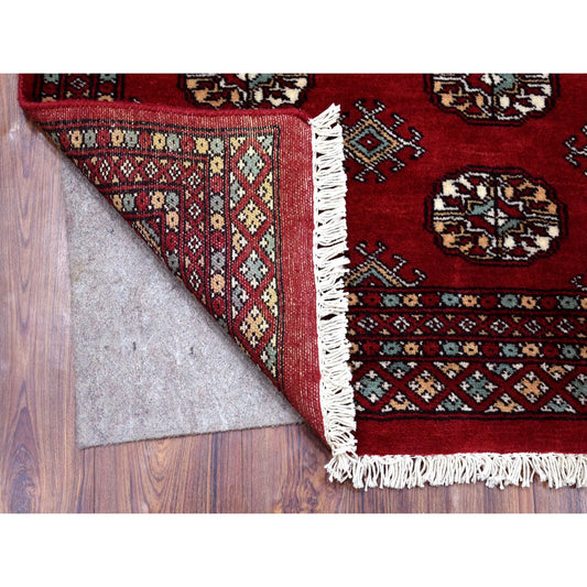 Tribal & Geometric Wool Hand Knotted Rug Red Red 2.6X3.10 -O068790