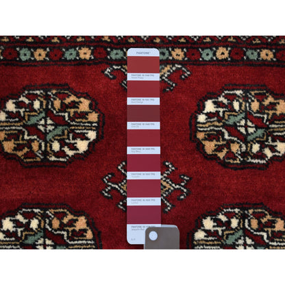 Tribal & Geometric Wool Hand Knotted Rug Red Red 2.6X3.10 -O068790