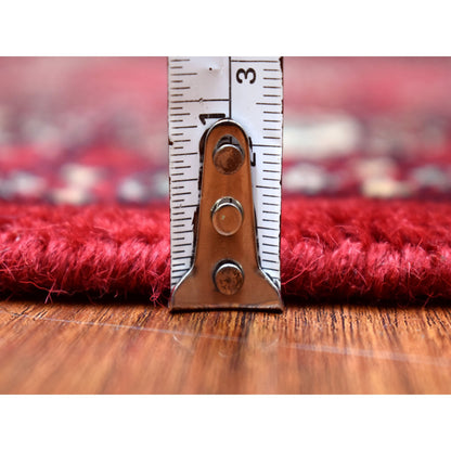 Tribal & Geometric Wool Hand Knotted Rug Red Red 3.0X4.5 -O068798