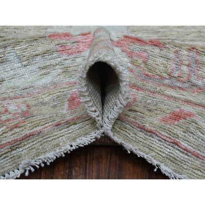 Oushak And Peshawar Wool Hand Knotted Rug Grey Gray 9.0X11.9 -O068837