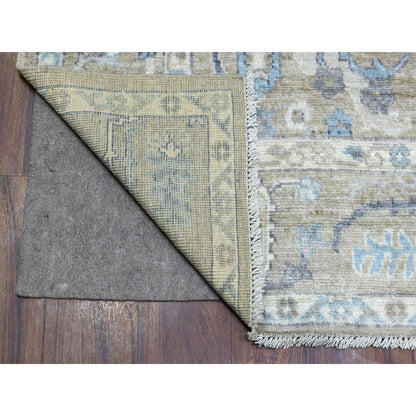 Oushak And Peshawar Wool Hand Knotted Rug Brown Brown 6.1X9.7 -O068864