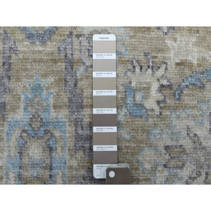 Oushak And Peshawar Wool Hand Knotted Rug Brown Brown 6.1X9.7 -O068864