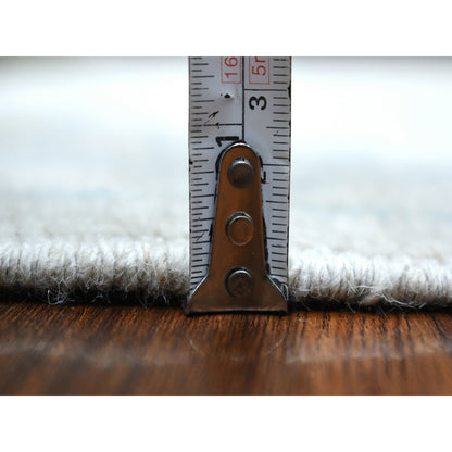 Oushak And Peshawar Wool Hand Knotted Rug Grey Gray 6.0X8.9 -O069036