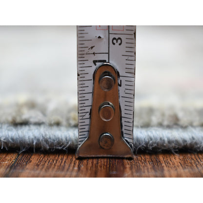 Oushak And Peshawar Wool Hand Knotted Rug Black Charcoal Black 2.8X10.1 -O069047