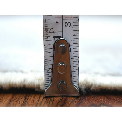 Tribal & Geometric Wool Hand Knotted Rug Grey Ivory 3.0X10.0 -O069073