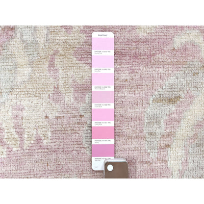 Oushak And Peshawar Wool Hand Knotted Rug Pink Pink 6.1X8.8 -O069151