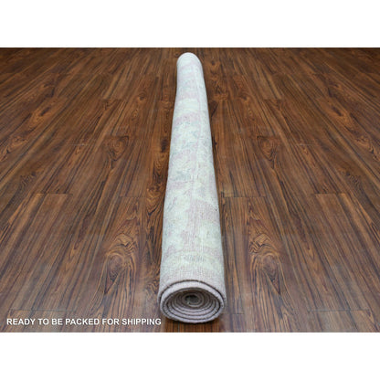 Oushak And Peshawar Wool Hand Knotted Rug Pink Pink 6.1X8.8 -O069151