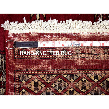 Tribal & Geometric Wool Hand Knotted Rug Red Red 2.6X4.0 -O069208