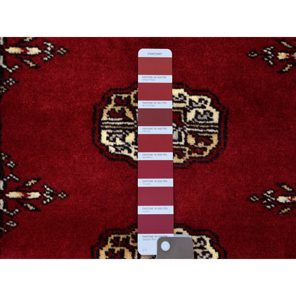 Tribal & Geometric Wool Hand Knotted Rug Red Red 2.6X3.9 -O069210