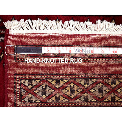 Tribal & Geometric Wool Hand Knotted Rug Red Red 2.6X3.9 -O069210