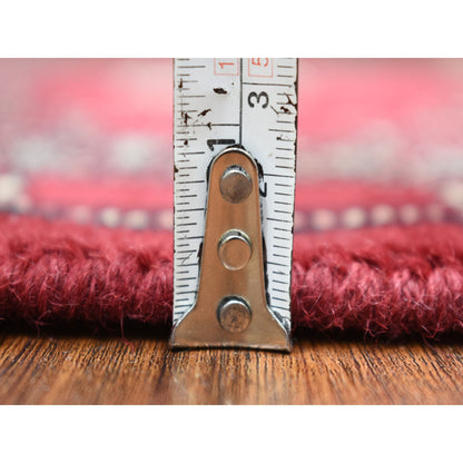 Tribal & Geometric Wool Hand Knotted Rug Red Red 2.6X3.9 -O069213