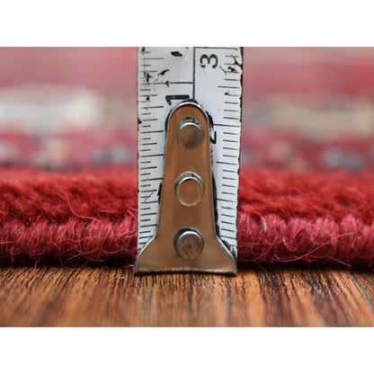 Tribal & Geometric Wool Hand Knotted Rug Red Red 3.0X5.1 -O069218